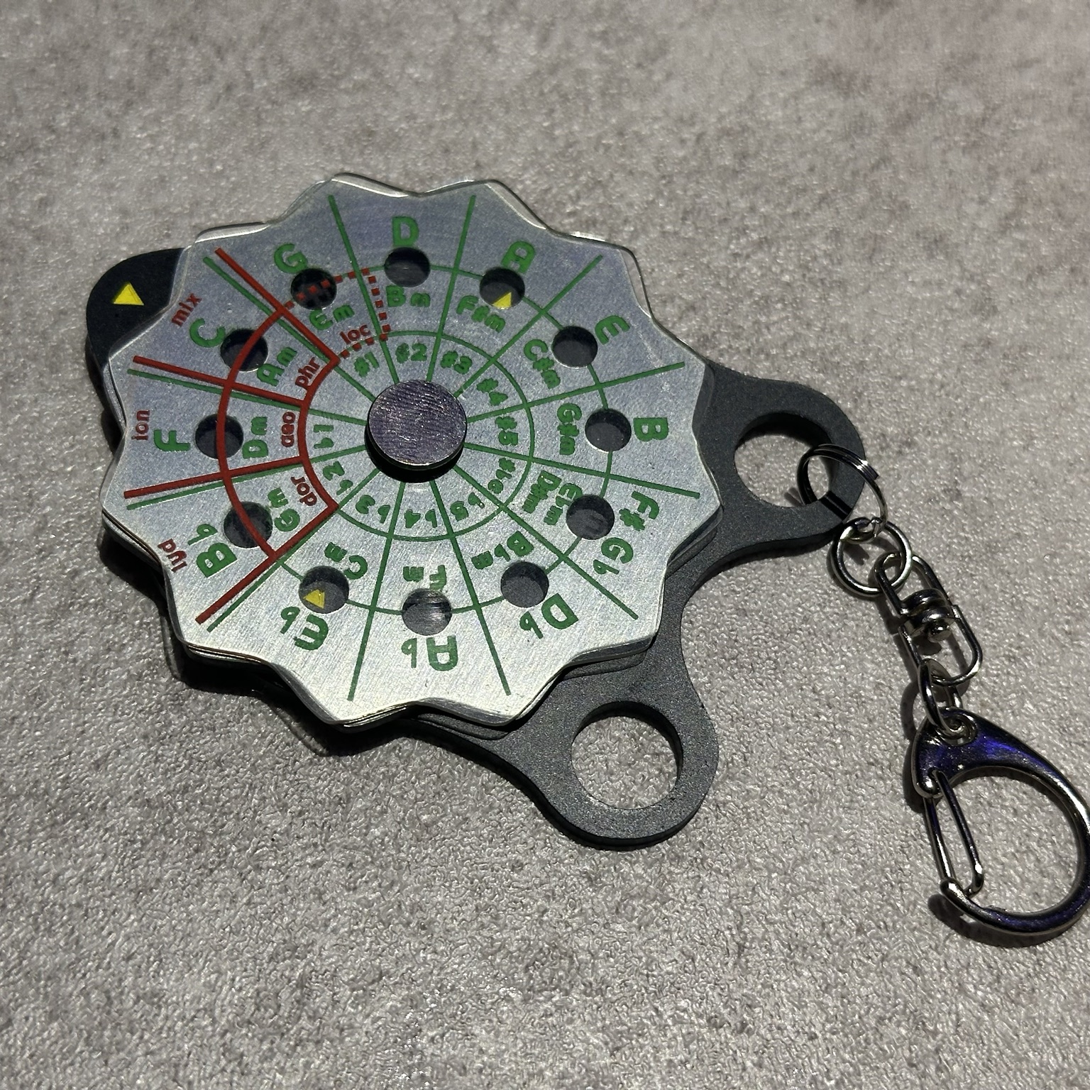 回転盤で五度圏と調性の関係を示すHarmonic Compass Ver.3